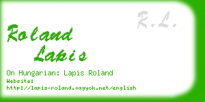 roland lapis business card